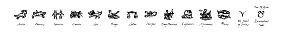 Witchfinder™ Astrology Explained Font LOWERCASE