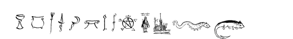 Witchfinder™ Icons Font LOWERCASE