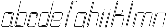 wireplayItalic Font LOWERCASE