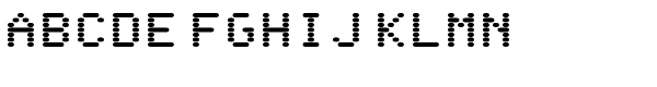 WL Rasteroids Monospace Font UPPERCASE