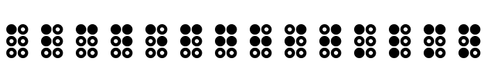 WLM Braille 3 Regular Font LOWERCASE