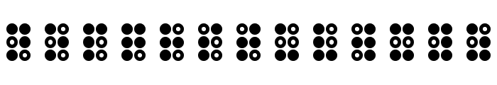 WLM Braille 3 Regular Font LOWERCASE