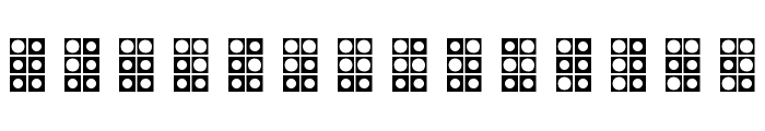 WLM Braille 4 Regular Font LOWERCASE