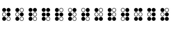 WLM Braille Regular Font LOWERCASE