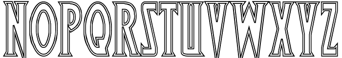 Wolf's Bane Outline Font UPPERCASE