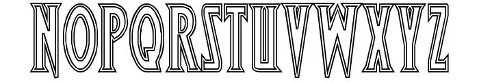 Wolf's Bane Outline Font LOWERCASE