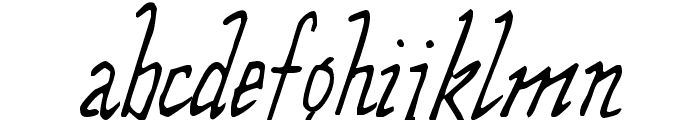 Wolven Script Font LOWERCASE