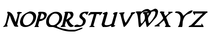 Woodgod Bold Italic Font LOWERCASE