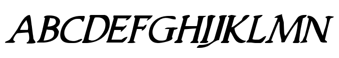 Woodgod Italic Font UPPERCASE