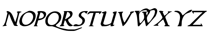Woodgod Italic Font UPPERCASE