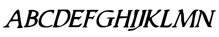 Woodgod Italic Font LOWERCASE
