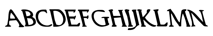 Woodgod Leftalic Font LOWERCASE