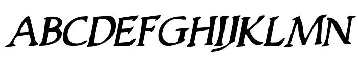 Woodgod Rotalic Font UPPERCASE