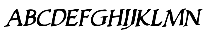 Woodgod Rotalic Font LOWERCASE