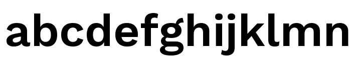 Work Sans SemiBold Font LOWERCASE