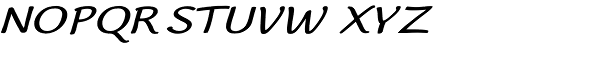 Worstveld Sting Bold Expand Oblique Font UPPERCASE