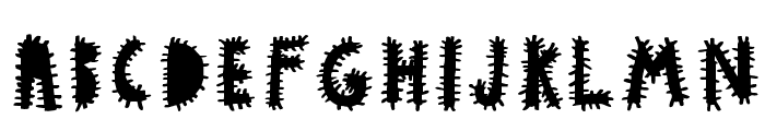woodcutter VIRUS Font LOWERCASE