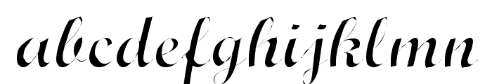 Wrexham Script Light Font LOWERCASE
