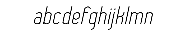 Wytherness Oblique Font LOWERCASE
