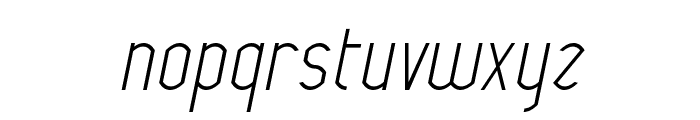 Wytherness Oblique Font LOWERCASE