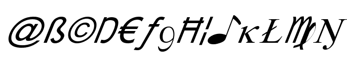 X-Cryption Italic Font LOWERCASE