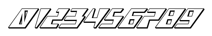 X-Racer 3D Italic Font OTHER CHARS