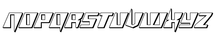 X-Racer 3D Regular Font UPPERCASE