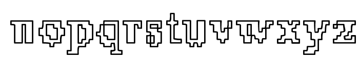 X51 Outline Font LOWERCASE