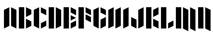 Xacto Blade Font UPPERCASE
