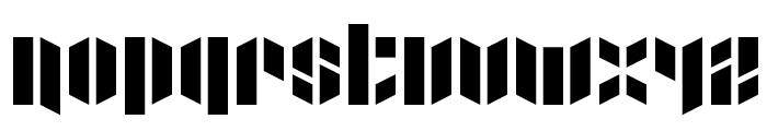 Xacto Blade Font LOWERCASE