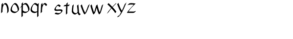 Xahosch-Regular Font LOWERCASE