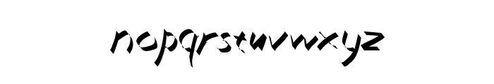 Xaligraphy ThinItalic Font LOWERCASE