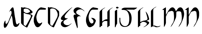 Xaphan Expanded Font UPPERCASE