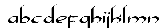 Xaphan Expanded Font LOWERCASE