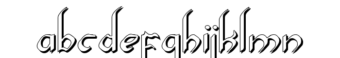 Xaphan II Shadow Font LOWERCASE