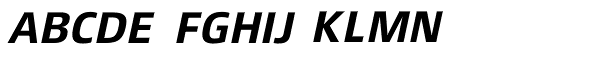 Xenois Sans Pro Bold Italic Font UPPERCASE