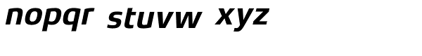 Xenois Sans Pro Bold Italic Font LOWERCASE