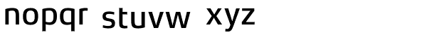 Xenois Sans Pro Medium Font LOWERCASE