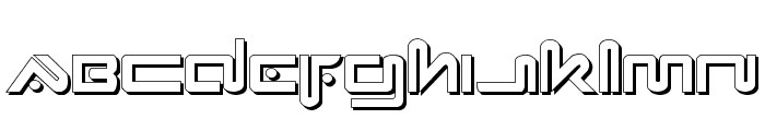 Xephyr Shadow Font LOWERCASE