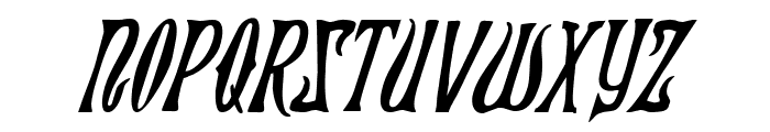 Xiphos Condensed Italic Font UPPERCASE