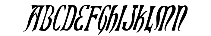 Xiphos Condensed Italic Font LOWERCASE