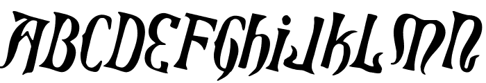 Xiphos Counter-Rotated Font UPPERCASE