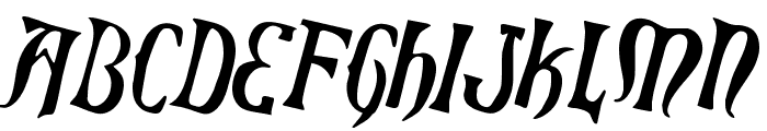 Xiphos Counter-Rotated Font LOWERCASE