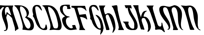 Xiphos Leftalic Font LOWERCASE