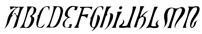Xiphos Light Italic Font UPPERCASE