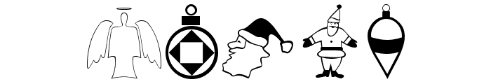 Xmas Font Dingbats Font OTHER CHARS