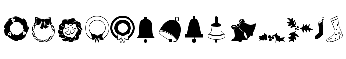 Xmas Font Dingbats Font LOWERCASE
