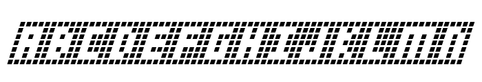 Y-Grid Italic Font UPPERCASE
