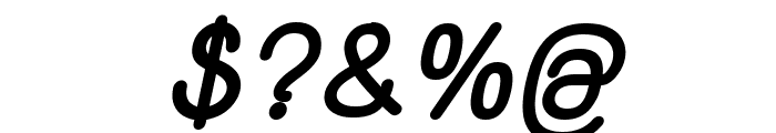 Yaahowu Thick Italic Italic Font OTHER CHARS