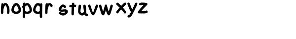 Yahosch-Bold Font LOWERCASE